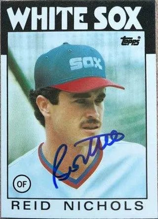 Reid Nichols Signed 1986 Topps Tiffany Baseball Card - Chicago White Sox