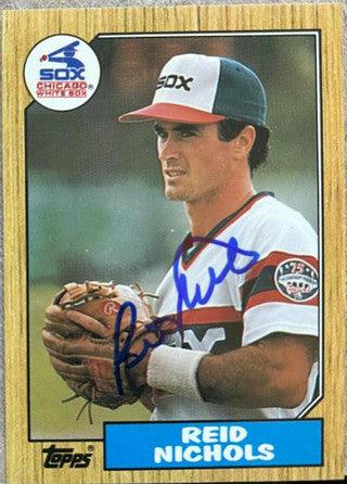 Reid Nichols Signed 1987 Topps Tiffany Baseball Card - Chicago White Sox - PastPros