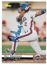Rey Ordonez Signed 1994 Classic Baseball Card - St Lucie Mets