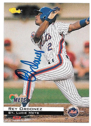 Rey Ordonez Signed 1994 Classic Baseball Card - St Lucie Mets - PastPros