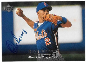 Rey Ordonez Signed 1995 Upper Deck Minors Baseball Card - New York Mets