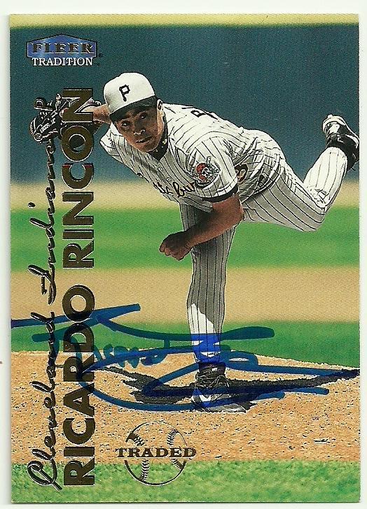Ricardo Rincon Signed 1998 Fleer Tradition Baseball Card - Pittsburgh Pirates - PastPros