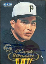 Ricardo Rincon Signed 1998 Fleer Tradition Baseball Card - Pittsburgh Pirates