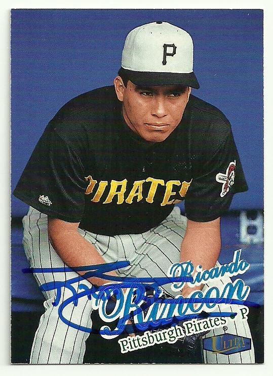 Ricardo Rincon Signed 1998 Fleer Ultra Baseball Card - Pittsburgh Pirates - PastPros