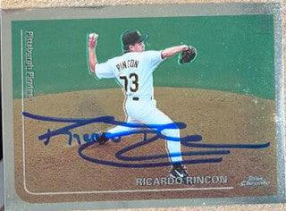 Ricardo Rincon Signed 1999 Topps Chrome Baseball Card - Pittsburgh Pirates - PastPros