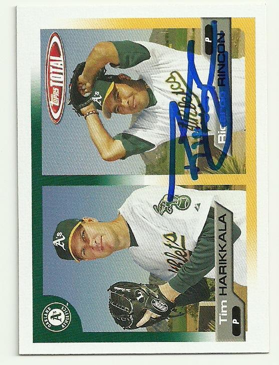 Ricardo Rincon Signed 2005 Topps Total Baseball Card - Oakland A's - PastPros