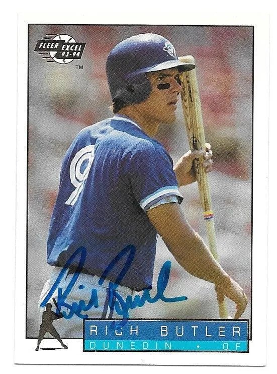 Rich Butler Signed 1993-94 Fleer Excel Baseball Card - Dunedin Blue Jays