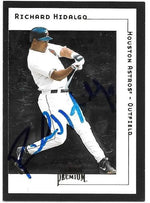 Richard Hidalgo Signed 2001 Fleer Premium Baseball Card - Houston Astros