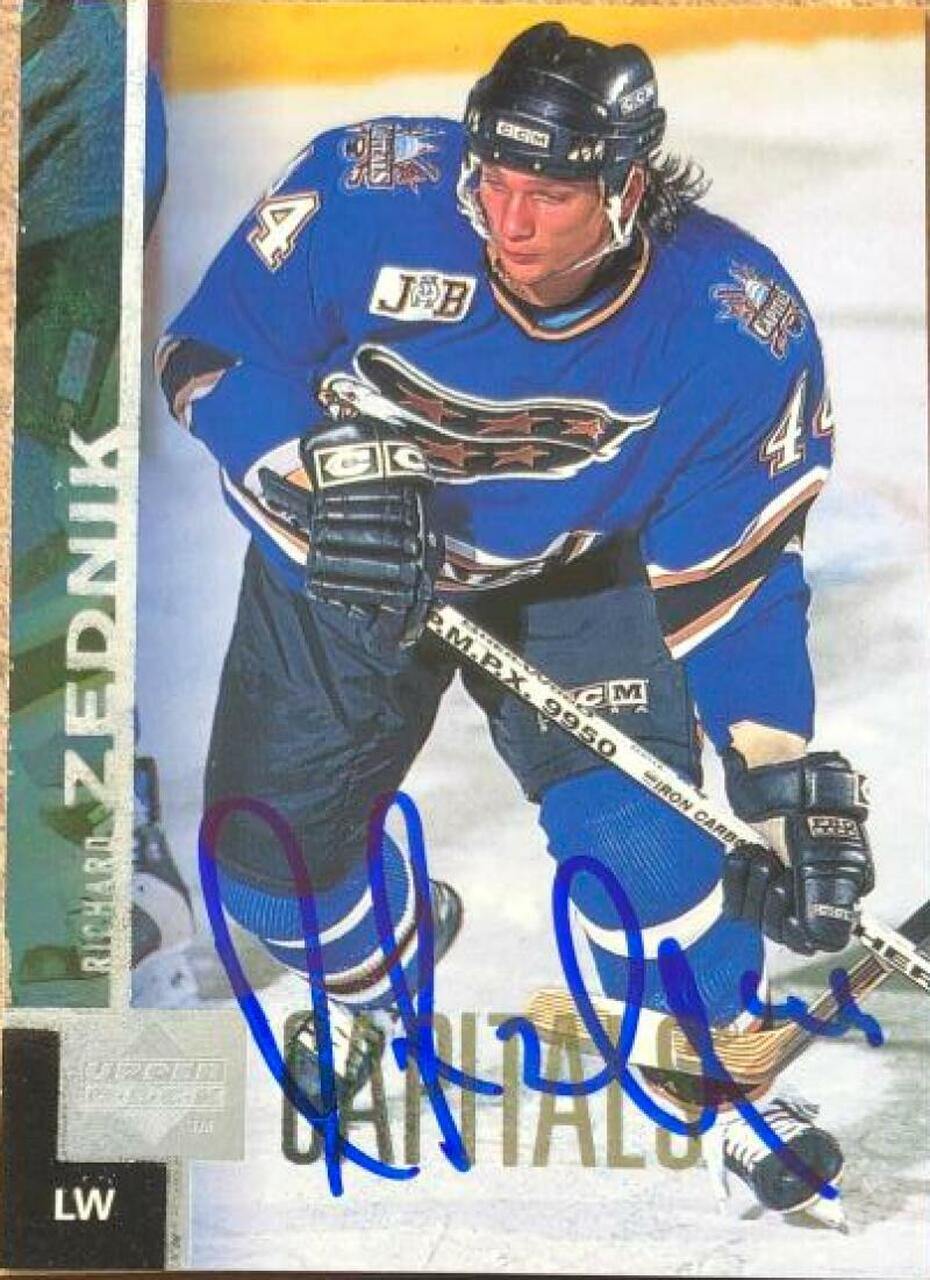 Richard Zednik Signed 1997-98 Upper Deck Hockey Card - Washington Capitals - PastPros