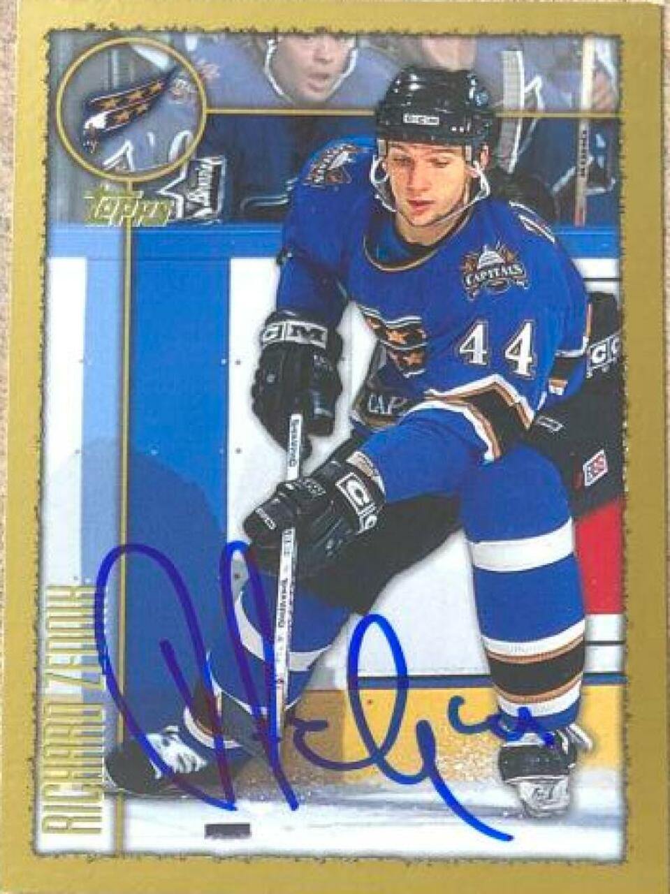 Richard Zednik Signed 1998-99 Topps Hockey Card - Washington Capitals - PastPros