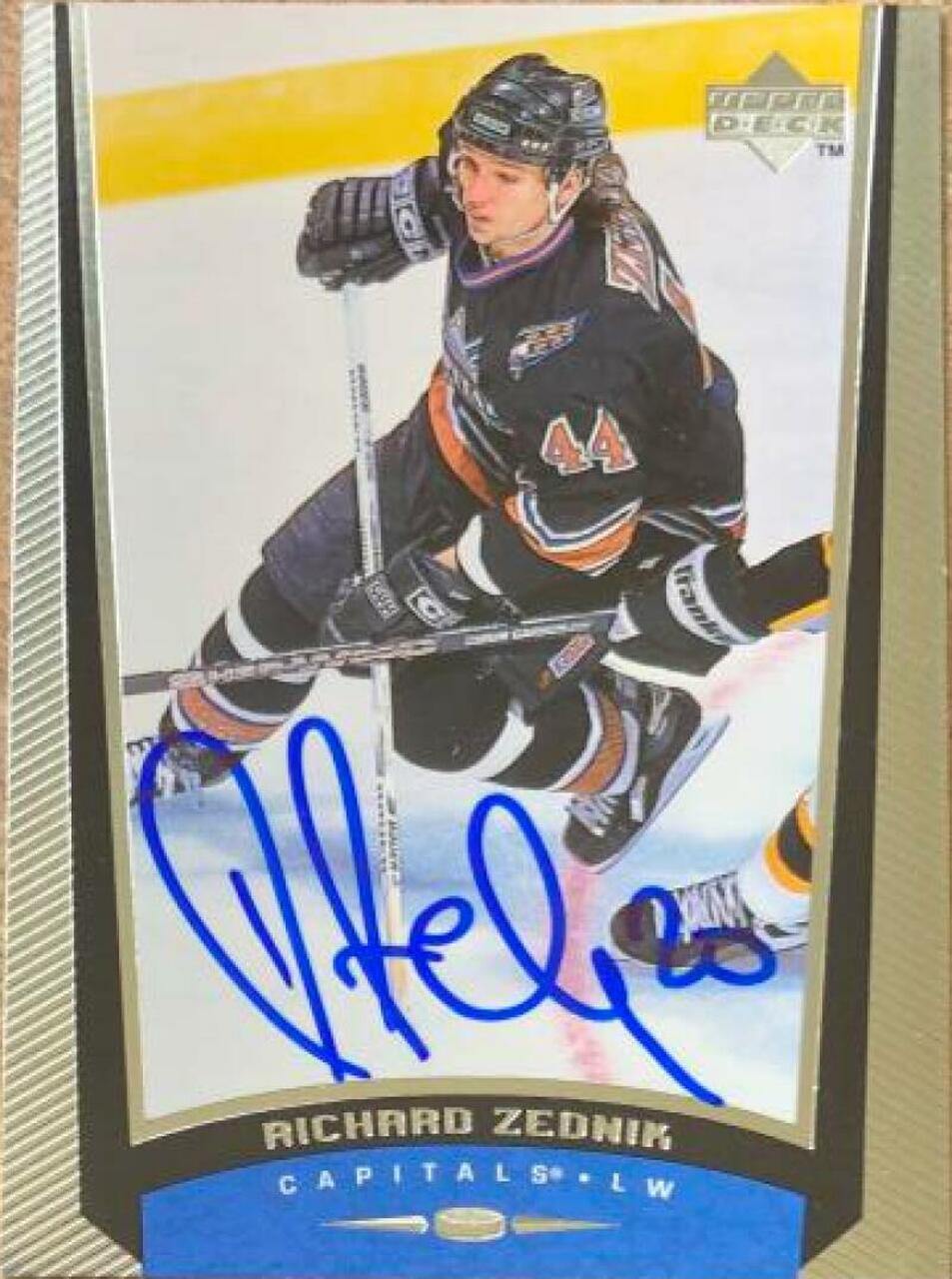 Richard Zednik Signed 1998-99 Upper Deck Hockey Card - Washington Capitals - PastPros