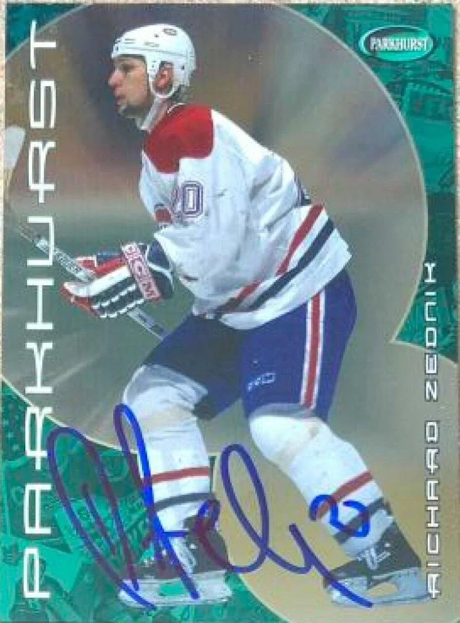 Richard Zednik Signed 2001-02 Parkhurst Hockey Card - Montreal Canadiens