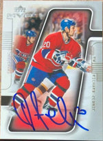 Richard Zednik Signed 2001-02 Upper Deck MVP Hockey Card - Montreal Canadiens