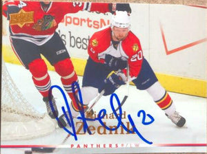 Richard Zednik Signed 2007-08 Upper Deck Hockey Card - Florida Panthers - PastPros