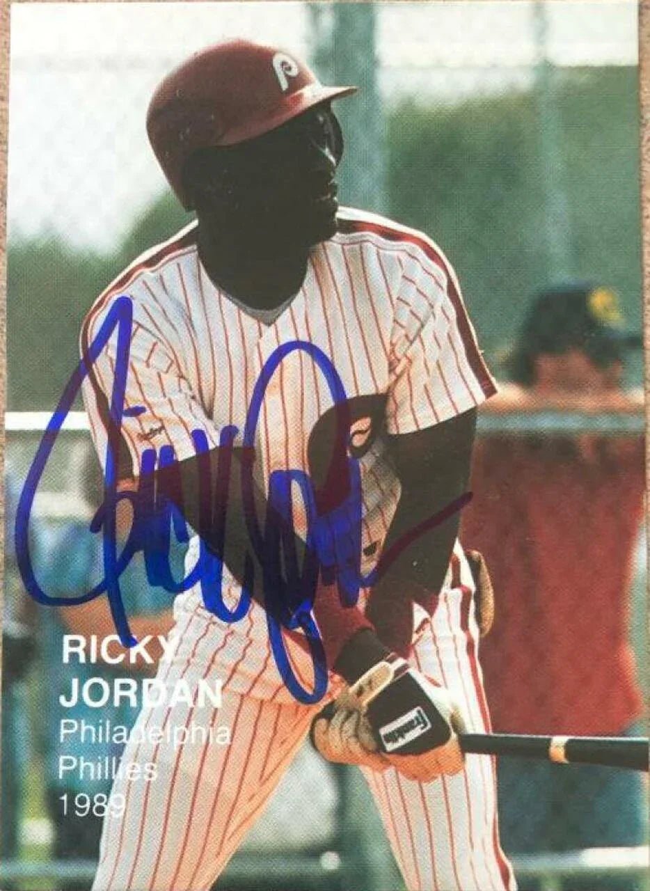 Ricky Jordan Signed 1989 Baseball's Best Two Baseball Card - Philadelphia Phillies