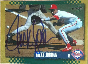 Ricky Jordan Signed 1995 Score Gold Rush Baseball Card - Philadelphia Phillies - PastPros