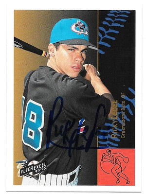 Ricky Ledee Signed 1994-95 Fleer Excel Baseball Card - Greensboro Bats - PastPros