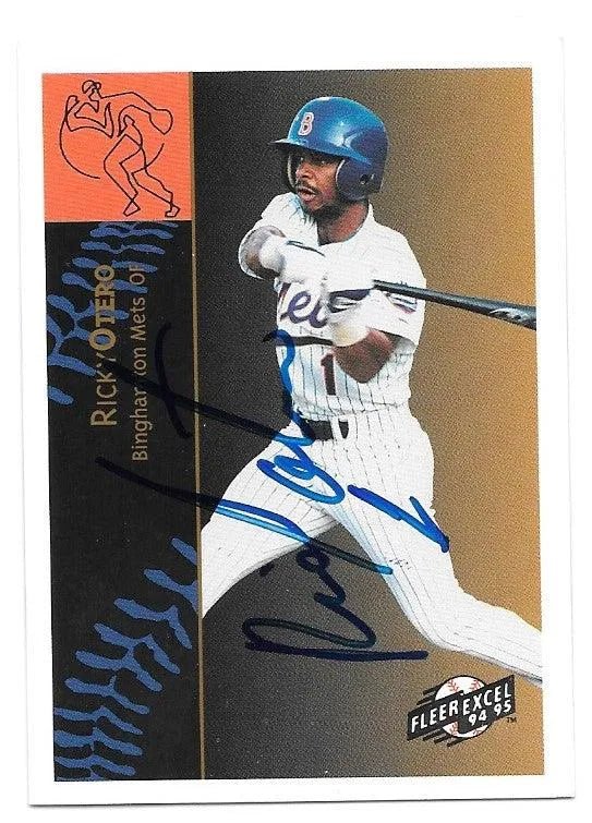 Ricky Otero Signed 1994-95 Fleer Excel Baseball Card - Binghamton Mets