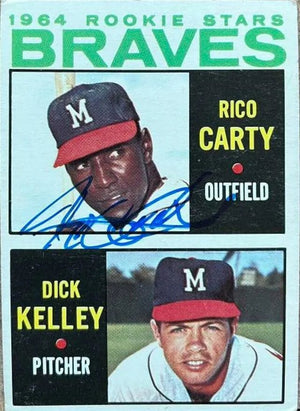 Rico Carty Signed 1964 Topps Baseball Card - Milwaukee Braves