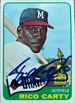 Rico Carty Signed 1965 Topps Baseball Card - Milwaukee Braves - PastPros