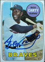 Rico Carty Signed 1969 Topps Baseball Card - Atlanta Braves
