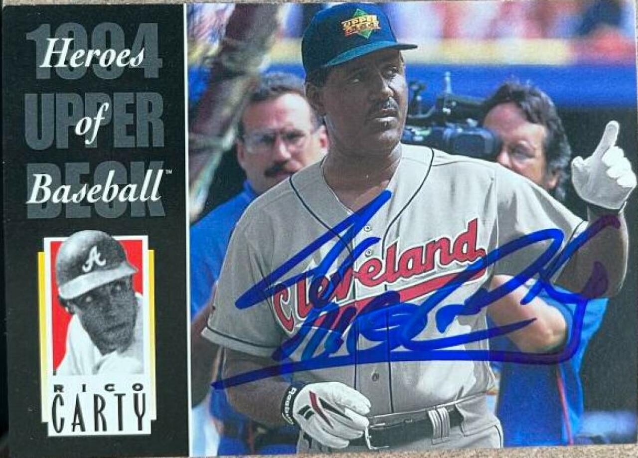 Rico Carty Signed 1994 Upper Deck All-Time Heroes Baseball Card - Atlanta Braves - PastPros