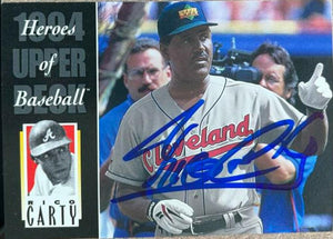 Rico Carty Signed 1994 Upper Deck All-Time Heroes Baseball Card - Atlanta Braves - PastPros