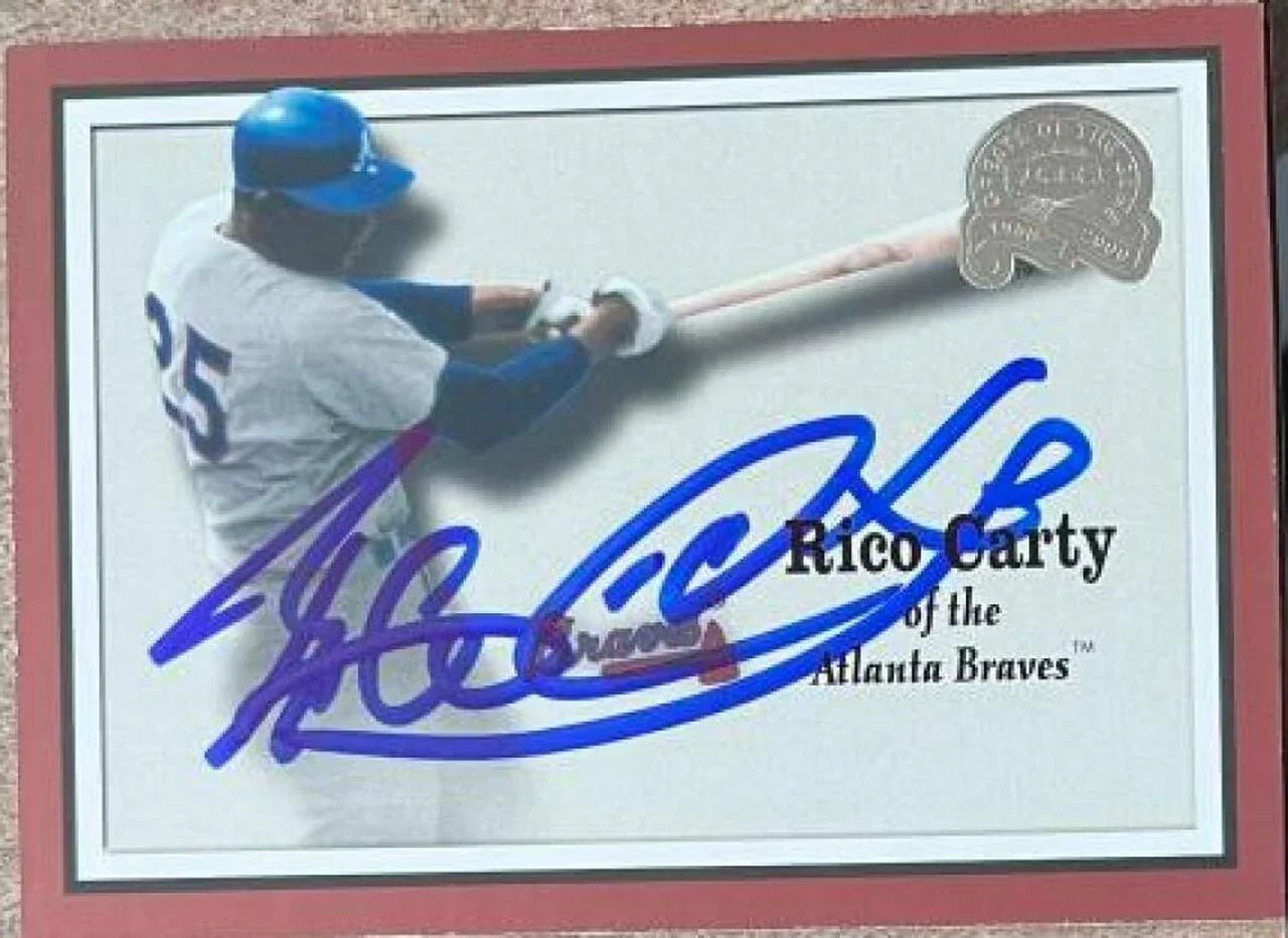 Rico Carty Signed 2000 Greats of the Game Baseball Card - Atlanta Braves