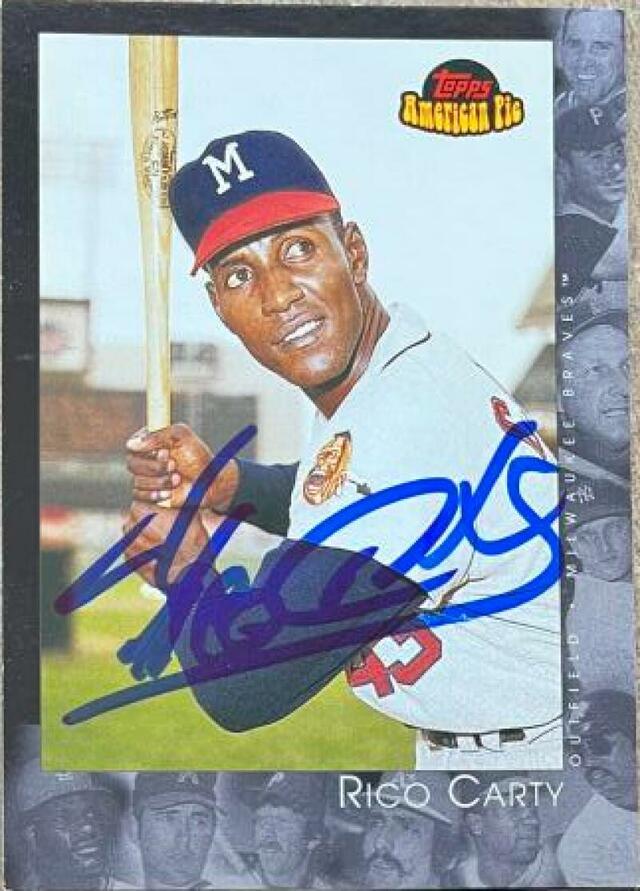 Rico Carty Signed 2001 Topps American Pie Baseball Card - Milwaukee Braves - PastPros
