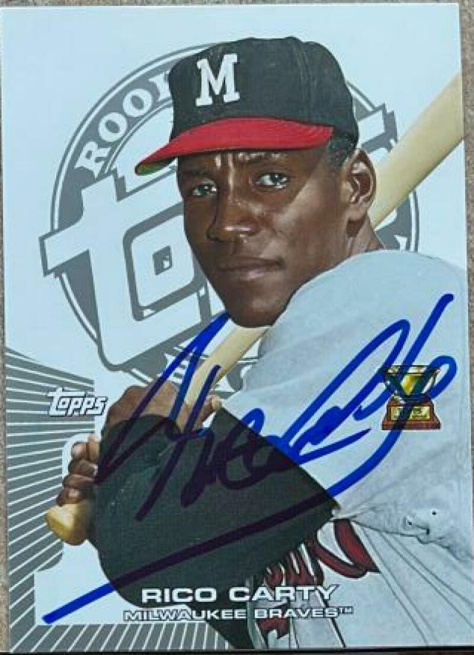 Rico Carty Signed 2005 Topps Rookie Cup Baseball Card - Milwaukee Braves - PastPros