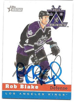 Rob Blake Signed 2000-01 Topps Heritage Hockey Card - Los Angeles Kings - PastPros