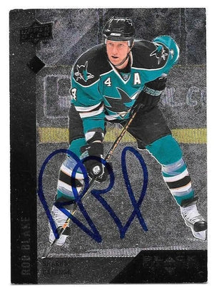Rob Blake Signed 2009-10 Upper Deck Black Diamond Hockey Card - Los Angeles Kings