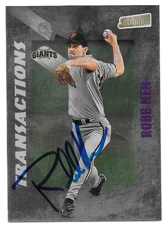 Rob Nen Signed 1998 Stadium Club Baseball Card - San Francisco Giants