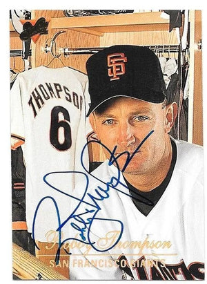 Robby Thompson Signed 1994 Studio Baseball Card - San Francisco Giants