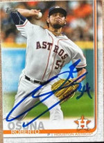 Roberto Osuna Signed 2019 Topps Baseball Card - Houston Astros