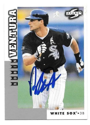 Robin Ventura Signed 1998 Score Baseball Card - Chicago White Sox