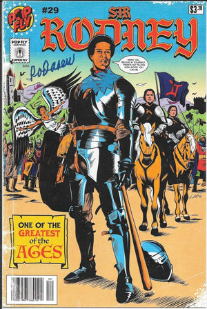 Rod Carew "Sir Rodney" Pop Fly Pop Shop Print #71 – Signed by Rod Carew & Daniel Jacob Horine