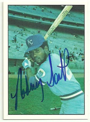 Rodney Scott Signed 1975 SSPC Baseball Card - Kansas City Royals