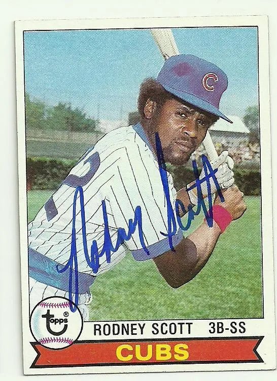 Rodney Scott Signed 1979 Topps Baseball Card - Chicago Cubs