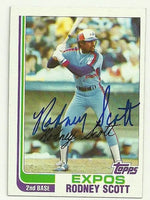 Rodney Scott Signed 1982 Topps Baseball Card - Montreal Expos