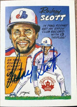 Rodney Scott Signed 1992 Nabisco Baseball Card - Montreal Expos