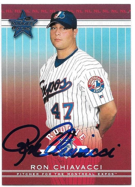 Ron Chiavacci Signed 2002 Leaf Rookies & Stars Baseball Card - Montreal Expos - PastPros