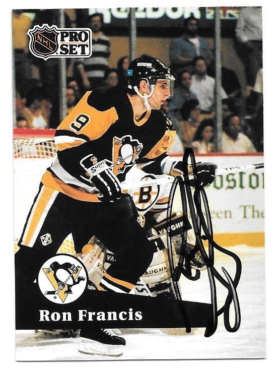 Pittsburgh Penguins store Ron Francis Autographed Mini Helmet