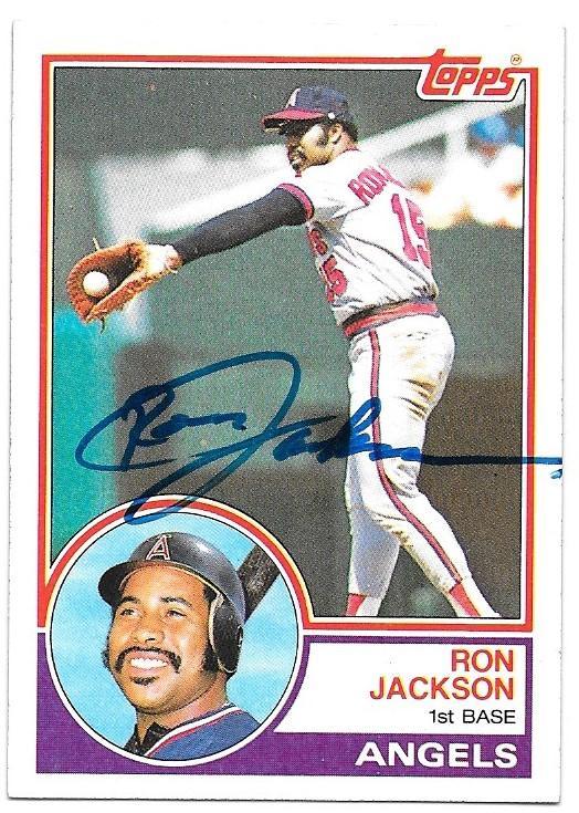 Ron Jackson Signed 1983 Topps Baseball Card - California Angels - PastPros