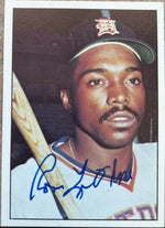 Ron Leflore Signed 1976 SSPC Baseball Card - Detroit Tigers