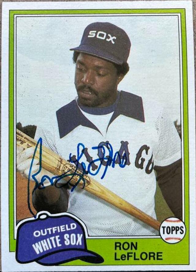Ron Leflore Signed 1981 Topps Traded Baseball Card - Chicago White Sox - PastPros