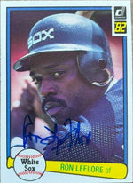Ron Leflore Signed 1982 Donruss Baseball Card - Chicago White Sox - PastPros