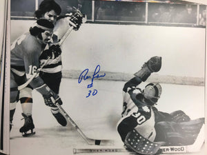 Ron Low Signed 8x10 B&W Photo - Toronto Maple Leafs - PastPros
