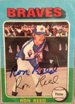 Ron Reed Signed 1975 Topps Baseball Card - Atlanta Braves - PastPros