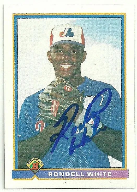 Rondell White Signed 1991 Bowman Baseball Card - Montreal Expos